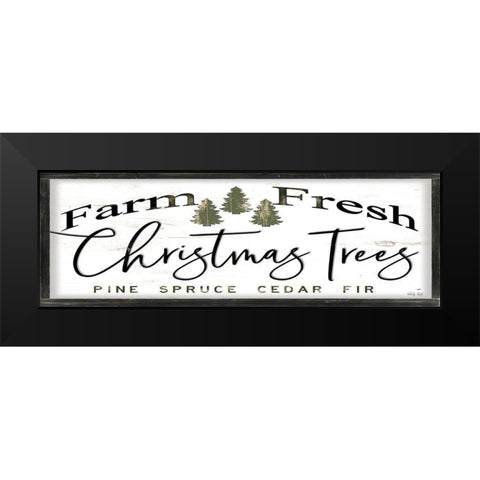 Farm Fresh Christmas Trees III Black Modern Wood Framed Art Print by Jacobs, Cindy
