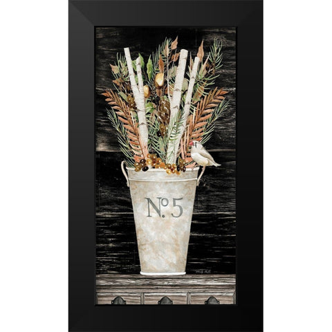 Fall No. 5 Bouquet Black Modern Wood Framed Art Print by Jacobs, Cindy