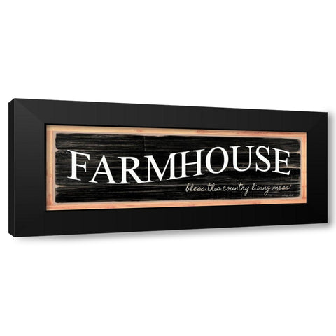 Farmhouse - My Home Sweet Home Black Modern Wood Framed Art Print with Double Matting by Jacobs, Cindy