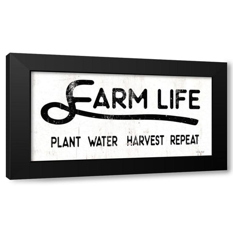 Farm Life Black Modern Wood Framed Art Print with Double Matting by Jacobs, Cindy