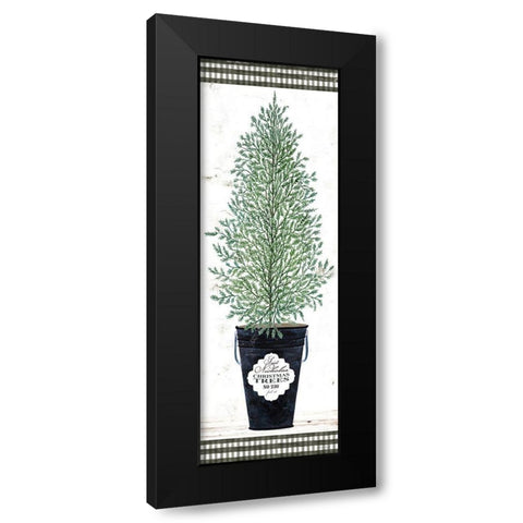 Cedar Tree    Black Modern Wood Framed Art Print with Double Matting by Jacobs, Cindy