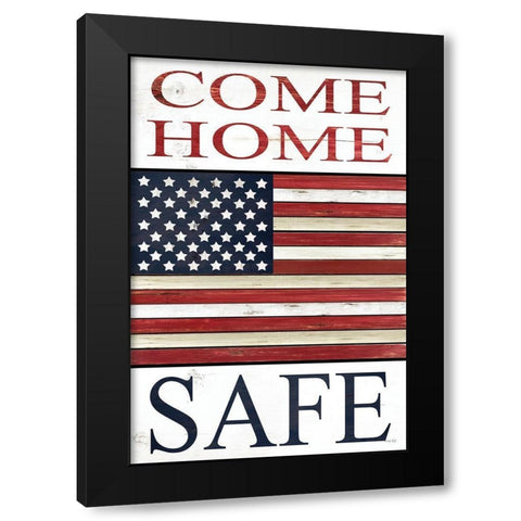 Come Home Safe   Black Modern Wood Framed Art Print with Double Matting by Jacobs, Cindy