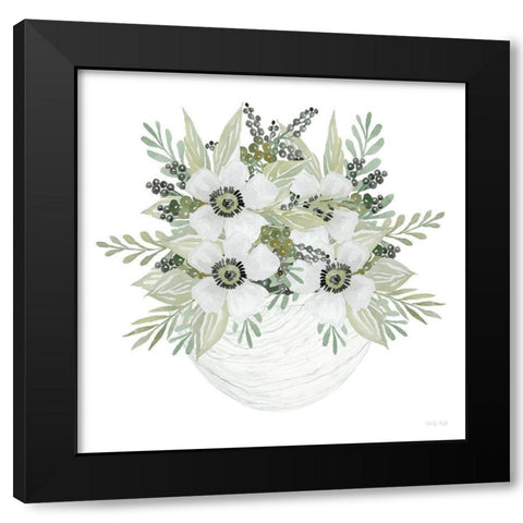 Fun Floral I    Black Modern Wood Framed Art Print by Jacobs, Cindy