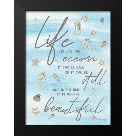 Life is Likeâ€¦ Black Modern Wood Framed Art Print by Jacobs, Cindy