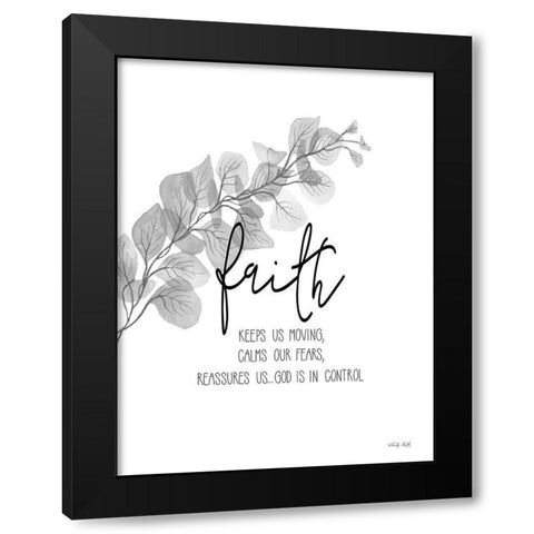 Faith    Black Modern Wood Framed Art Print by Jacobs, Cindy
