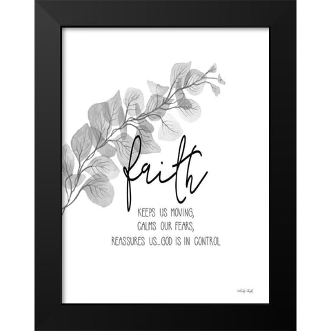 Faith    Black Modern Wood Framed Art Print by Jacobs, Cindy