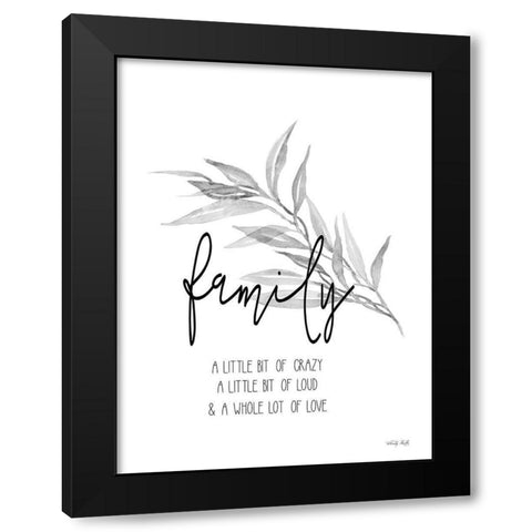Family Love    Black Modern Wood Framed Art Print with Double Matting by Jacobs, Cindy