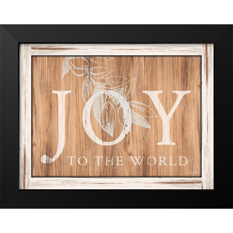 Joy Black Modern Wood Framed Art Print by Jacobs, Cindy