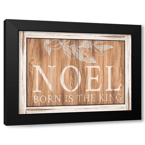 Noel Black Modern Wood Framed Art Print by Jacobs, Cindy