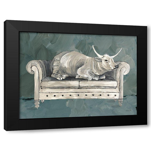 Cowches I Black Modern Wood Framed Art Print with Double Matting by Jacobs, Cindy