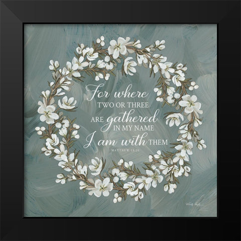 I Am with Them Black Modern Wood Framed Art Print by Jacobs, Cindy