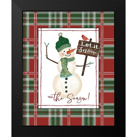 Tis the Season Black Modern Wood Framed Art Print by Jacobs, Cindy