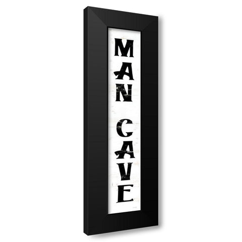 Man Cave Black Modern Wood Framed Art Print with Double Matting by Jacobs, Cindy