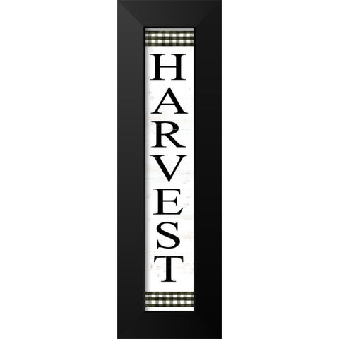 Harvest Sign Black Modern Wood Framed Art Print by Jacobs, Cindy