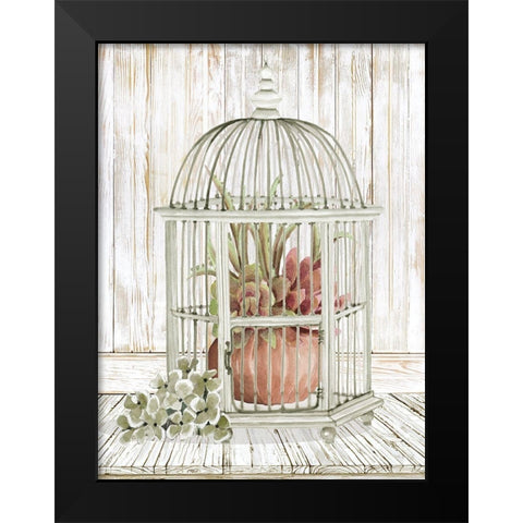 Caged Beauty II Black Modern Wood Framed Art Print by Jacobs, Cindy