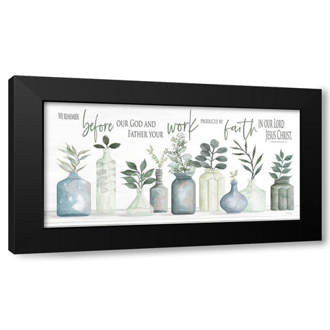 We Remember Black Modern Wood Framed Art Print with Double Matting by Jacobs, Cindy