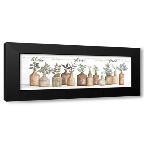 The Lord Bless You Black Modern Wood Framed Art Print with Double Matting by Jacobs, Cindy