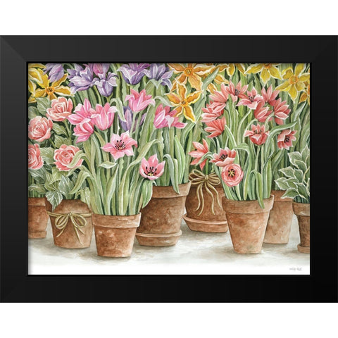 Signs of Spring II Black Modern Wood Framed Art Print by Jacobs, Cindy
