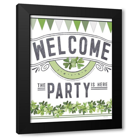 St. Patricks Day Party II Black Modern Wood Framed Art Print with Double Matting by Jacobs, Cindy