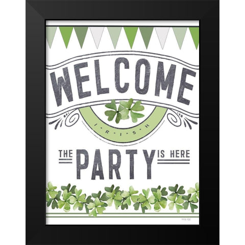 St. Patricks Day Party II Black Modern Wood Framed Art Print by Jacobs, Cindy