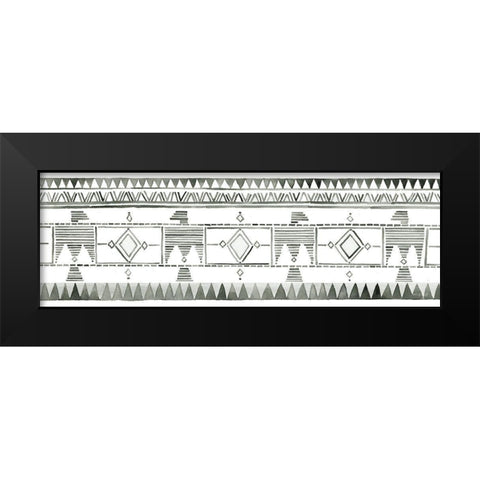 Tribal Print I Black Modern Wood Framed Art Print by Jacobs, Cindy