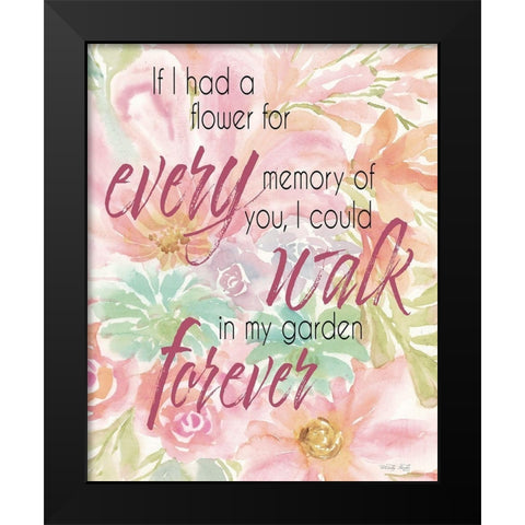 Every Memory of You Black Modern Wood Framed Art Print by Jacobs, Cindy