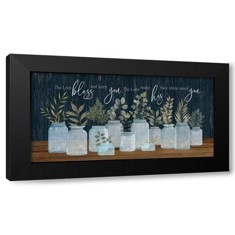 The Lord Bless You Black Modern Wood Framed Art Print by Jacobs, Cindy