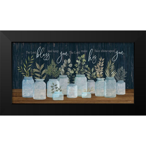 The Lord Bless You Black Modern Wood Framed Art Print by Jacobs, Cindy