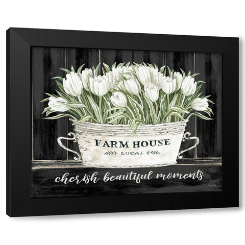 Cherish Beautiful Moments Black Modern Wood Framed Art Print by Jacobs, Cindy