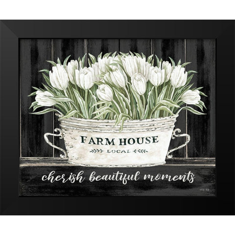 Cherish Beautiful Moments Black Modern Wood Framed Art Print by Jacobs, Cindy