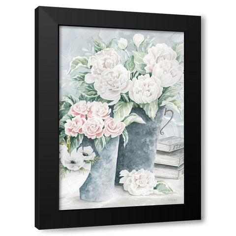 Plentiful Blooms I Black Modern Wood Framed Art Print by Jacobs, Cindy