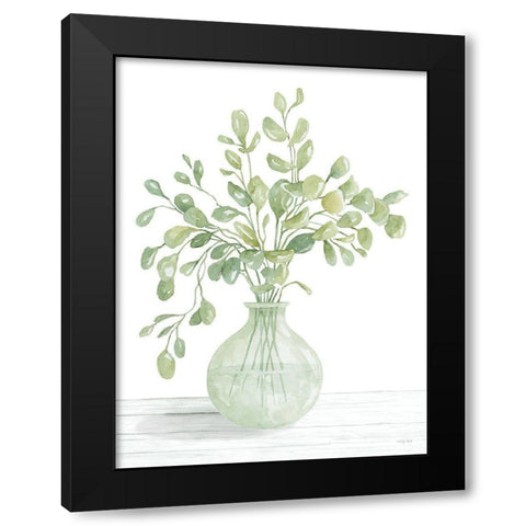 Eucalyptus Beauty II Black Modern Wood Framed Art Print with Double Matting by Jacobs, Cindy