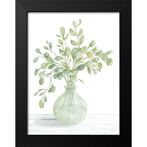 Eucalyptus Beauty II Black Modern Wood Framed Art Print by Jacobs, Cindy