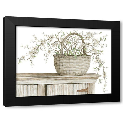 Apple Blossom Beauty I Black Modern Wood Framed Art Print by Jacobs, Cindy