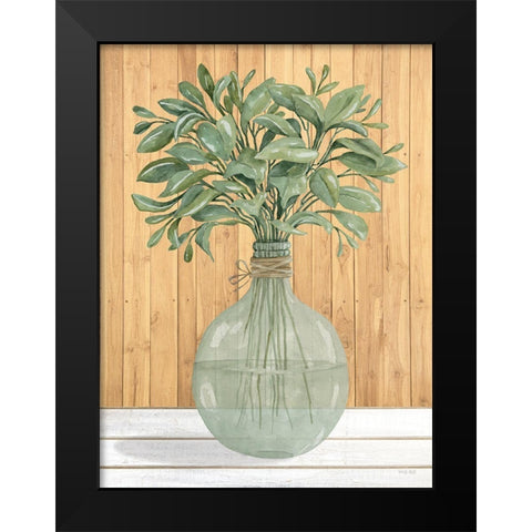 Happiness I Black Modern Wood Framed Art Print by Jacobs, Cindy