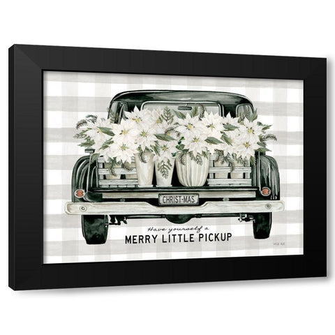 Merry Little Pickup Black Modern Wood Framed Art Print by Jacobs, Cindy