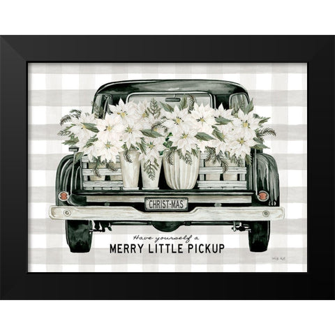 Merry Little Pickup Black Modern Wood Framed Art Print by Jacobs, Cindy