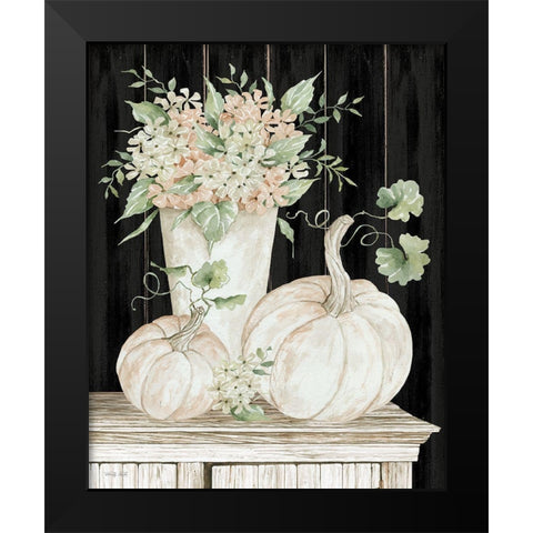 Fall Still Life Black Modern Wood Framed Art Print by Jacobs, Cindy