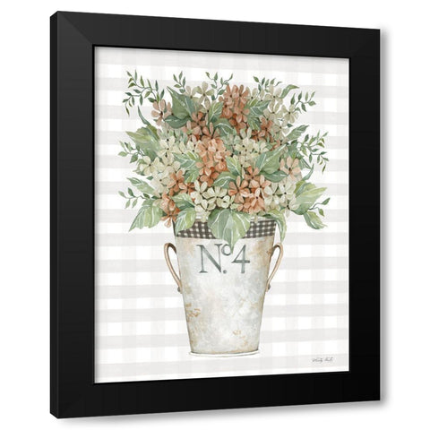 Fall Flowers Black Modern Wood Framed Art Print with Double Matting by Jacobs, Cindy