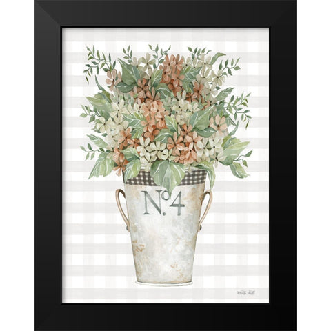 Fall Flowers Black Modern Wood Framed Art Print by Jacobs, Cindy
