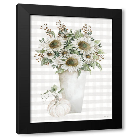 Fall Sunflowers II Black Modern Wood Framed Art Print by Jacobs, Cindy