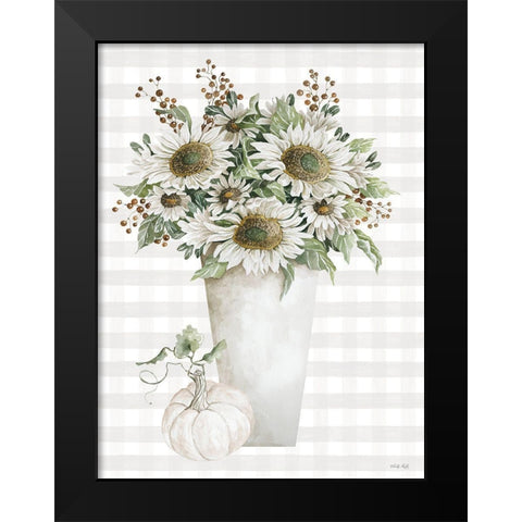 Fall Sunflowers II Black Modern Wood Framed Art Print by Jacobs, Cindy