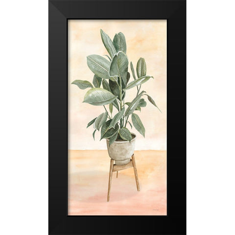 Plant Stand Pot of Flowers IV Black Modern Wood Framed Art Print by Jacobs, Cindy