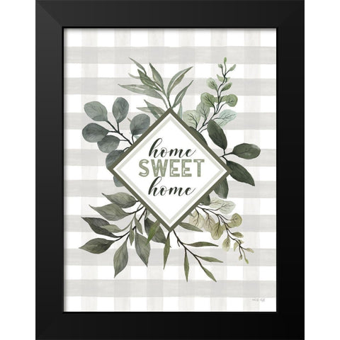 Home Sweet Home Black Modern Wood Framed Art Print by Jacobs, Cindy