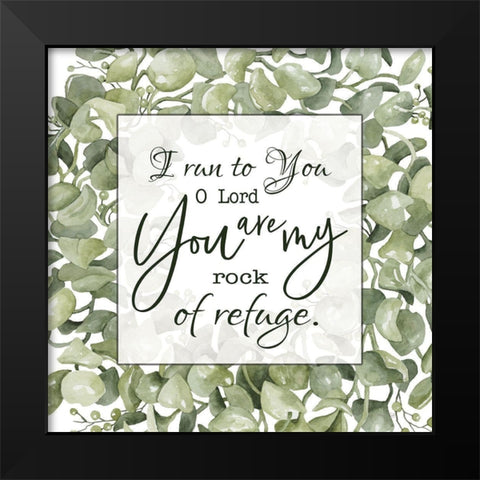 You Are My Rock Black Modern Wood Framed Art Print by Jacobs, Cindy