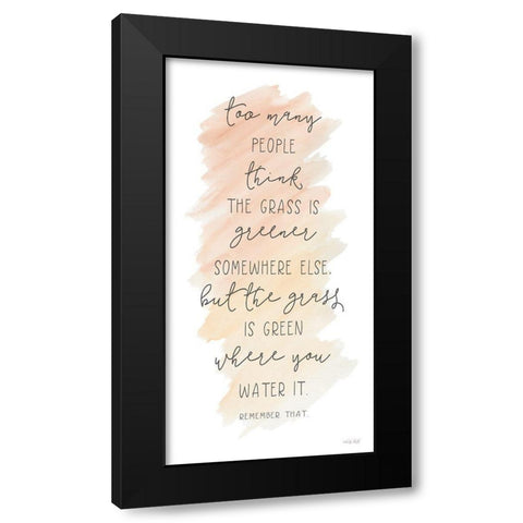 People Thinkâ€¦      Black Modern Wood Framed Art Print with Double Matting by Jacobs, Cindy