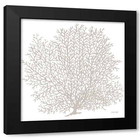 Gray Coral II     Black Modern Wood Framed Art Print with Double Matting by Jacobs, Cindy
