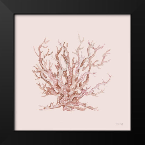 Pink Coral II Black Modern Wood Framed Art Print by Jacobs, Cindy
