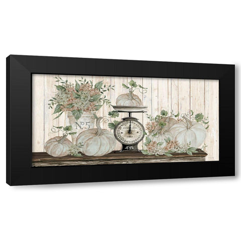 Autumn Still Live Black Modern Wood Framed Art Print by Jacobs, Cindy