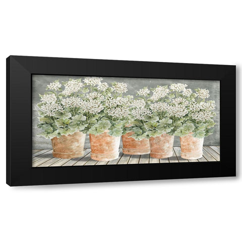 All in a Row II  Black Modern Wood Framed Art Print by Jacobs, Cindy